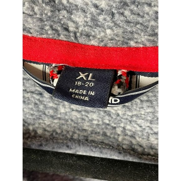 Lands End Jacket 1/4 Zip Pullover ♥️ Heathered Gray & Red Boy’s Size XL - Picture 5 of 5